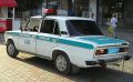 ВАЗ-2106 полиции Казахстана в боевой раскраске.
