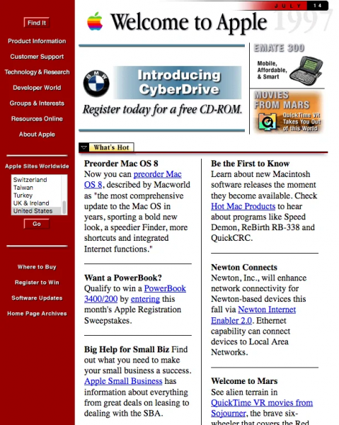 Файл:Apple-website-1997-homepage.png