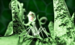 А вот каких нанороботов стряпает матушка природа — встречайте, Бактериофаг T4! Вирус