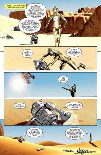 C3PO штеко будланул R2D2 и похуячил в пустыню. И вообще на Марию похож